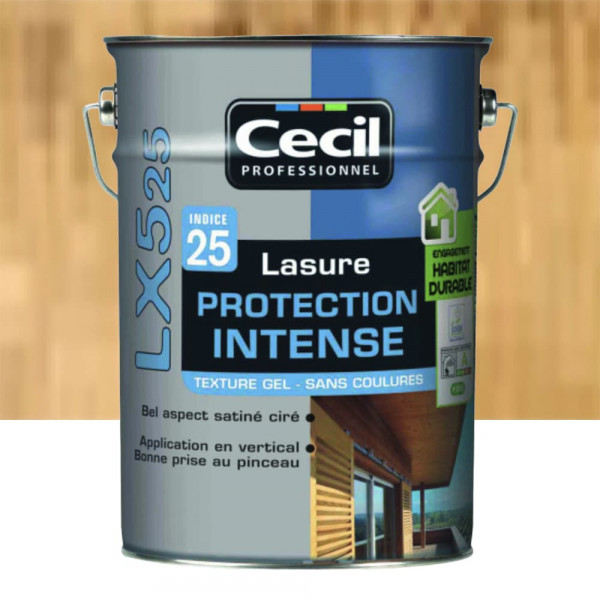 Lasure LX525 Protection Intense CECIL Chêne clair - 5L