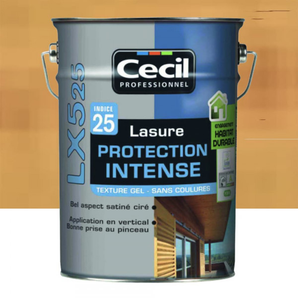 Lasure LX525 Protection Intense CECIL Chêne doré - 5L