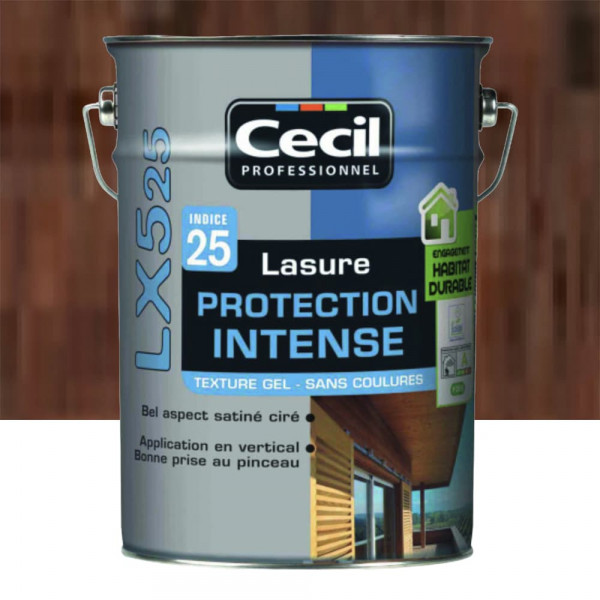 Lasure LX525 Protection Intense CECIL Chêne ancien - 5L