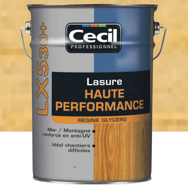 Lasure Haute Performance Cécil Professionnel LX530+ Incolore - 5L