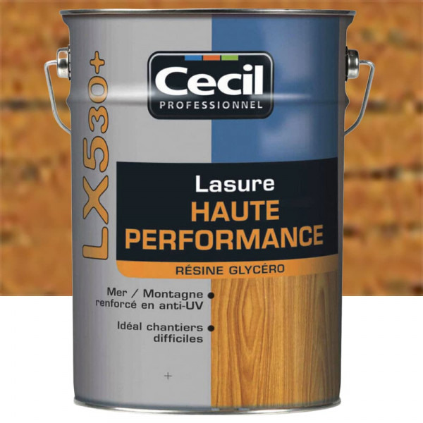 Lasure Haute Performance Cécil Professionnel LX530+ Chêne - 5L