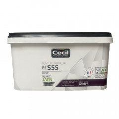 Peinture satinée CÉCIL PE S55 Blanc - 2,5L