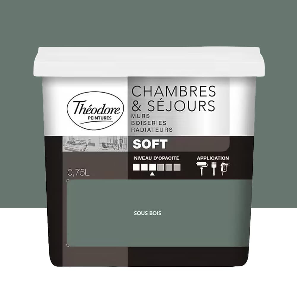 Peinture Chambres & Séjours Théodore Soft Sous-bois - 0,75L