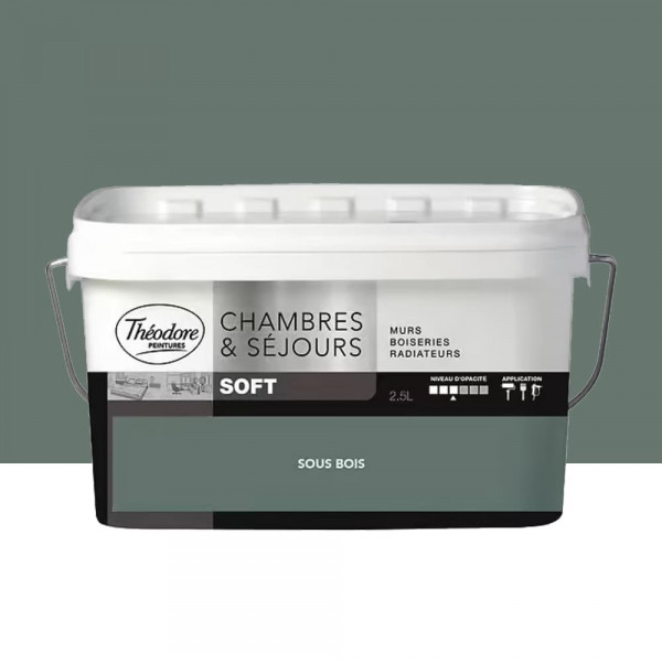 Peinture Chambres & Séjours Théodore Soft Sous-bois - 2,5L