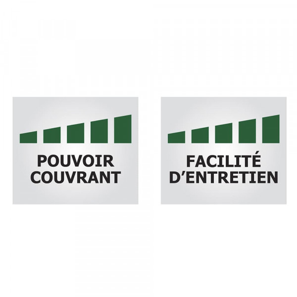 Peinture Murs, Plafonds, Boiseries & Radiateurs RIPOLIN XPro3 Blanc Satin - pictogrammes