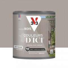 Peinture Acrylique pour Bois Extérieurs 10 ans V33 Couleurs d'ICI Velours Beige nature - 0,5L