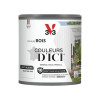 Peinture Acrylique pour Bois Extérieurs 10 ans V33 Couleurs d'ICI Velours Blanc - 0,5L