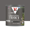 Peinture Acrylique pour Bois Extérieurs 10 ans V33 Couleurs d'ICI Velours Gris feutré - 0,5L