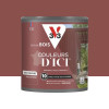 Peinture Acrylique pour Bois Extérieurs 10 ans V33 Couleurs d'ICI Velours Rouge intense - 0,5L