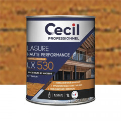 Lasure Haute Performance pour bois neufs & anciens CECIL LX30 Chêne - 1L