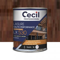 Lasure Haute Performance pour bois neufs & anciens CECIL LX530 Chêne ancien - 1L