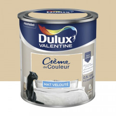 Peinture multi-supports Dulux Valentine Crème de Couleur Mat velouté Biscuit - 0,5L