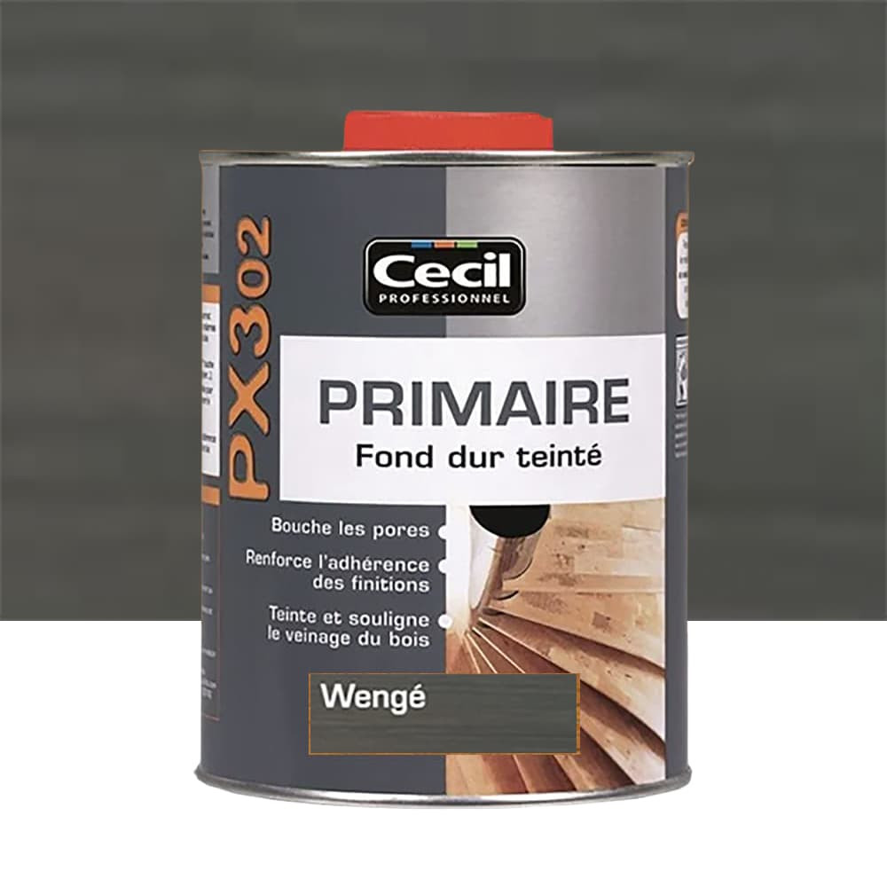 Primaire Fond dur Teinté CECIL PX302 Wengé - 1L