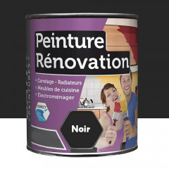 Peinture pour carrelage, radiateurs, meubles BÂTIR Rénovation Noir - 0,5L