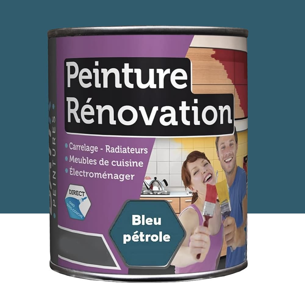 Peinture Rénovation pour cuisine BÂTIR Bleu Pétrole - 0,5L