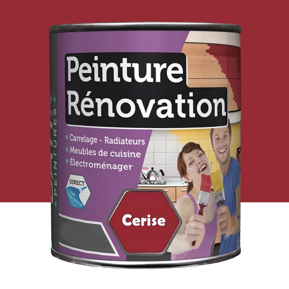 Peinture Rénovation pour cuisine BÂTIR Cerise - 0,5L