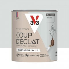 Peinture murs & plafonds V33 Coup d'éclat Gris lacté - 0,5L