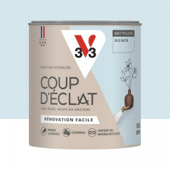 Peinture murs & plafonds V33 Coup d'éclat Bleu matin - 0,5L