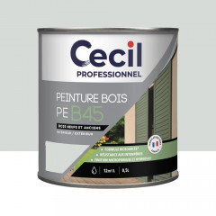 Peinture Bois Acrylique Cécil Professionnel PEB45 Gris clair mat - 0,5L