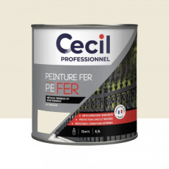 Peinture Fer Glycéro Cécil Professionnel PE FER Beige calcaire Brillant - 0,5L