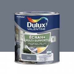 Peinture DULUX VALENTINE Ecran+ Multi-supports Titane- 0,5L