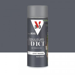 Aérosol Peinture pour Bois Extérieurs V33 Couleurs d'ICI Velours Bleu encré - 400ml