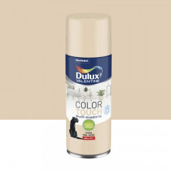 Bombe aérosol de peinture DULUX VALENTINE Color Touch Ivoire brillant - 400ml