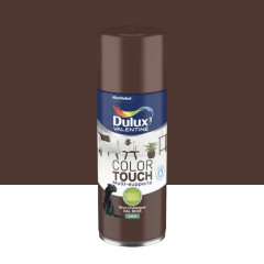Bombe aérosol de peinture DULUX VALENTINE Color Touch Brun châtaigne satin - 400ml
