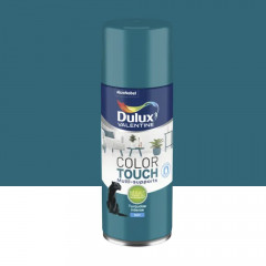 Bombe aérosol de peinture DULUX VALENTINE Color Touch Turquoise intense mat - 400ml