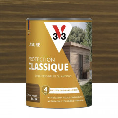 Lasure Protection Classique V33 4 ans Chêne moyen - 0,75L