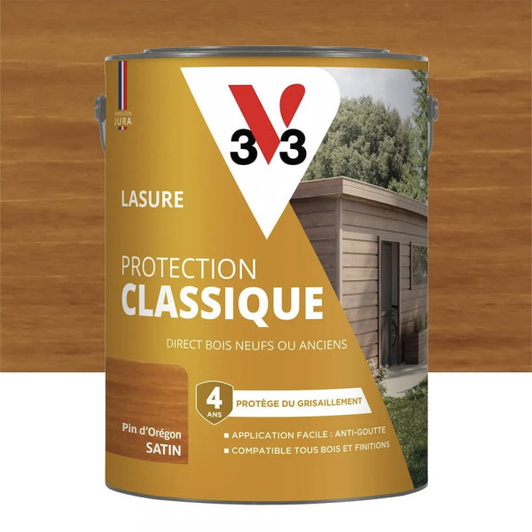 Lasure Protection Classique V33 4 ans Pin d'Orégon - 5L