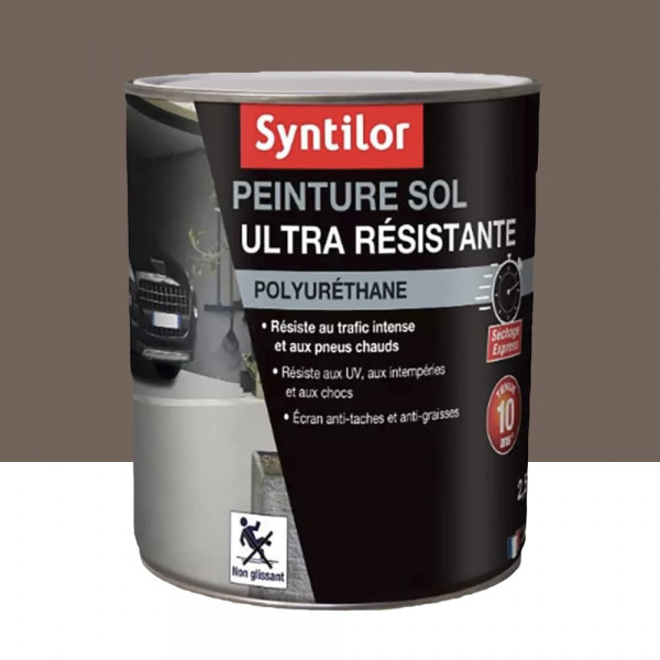 Peinture Sol Ultra Résistante SYNTILOR Brun chaud - 2,5L