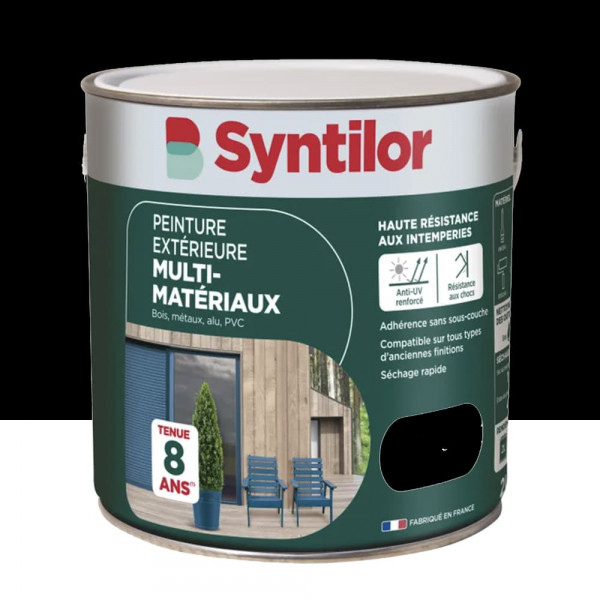 Peinture Multi-Matériaux Extérieure SYNTILOR Noir - 2L