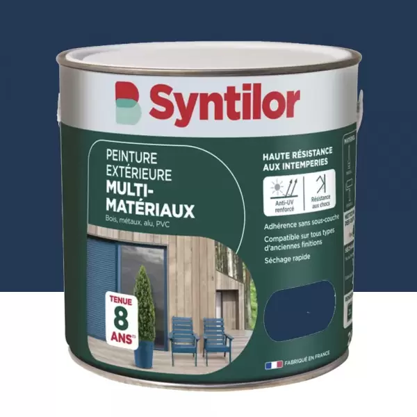 Peinture Multi-Matériaux Extérieure SYNTILOR Bleu Nuit - 2L
