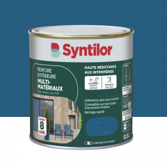 Peinture Multi-Matériaux Extérieure SYNTILOR Bleu capri - 0,5L