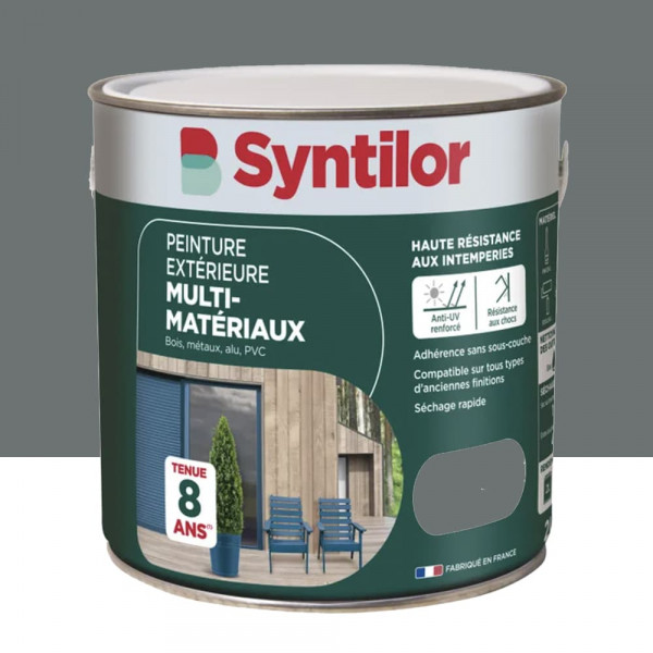 Peinture Multi-Matériaux Extérieure SYNTILOR Gris basalte - 2L
