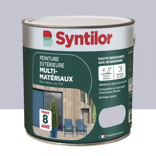 Peinture Multi-Matériaux Extérieure SYNTILOR Gris alu - 2L