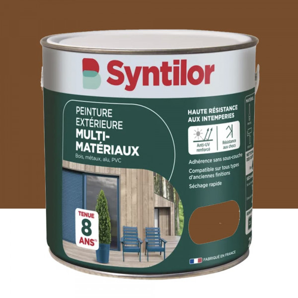 Peinture Multi-Matériaux Extérieure SYNTILOR Châtaignier - 2L