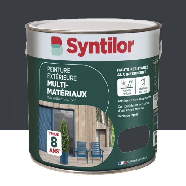 Peinture Multi-Matériaux Extérieure SYNTILOR Gris Anthracite - 2L
