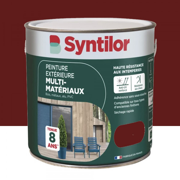 Peinture Multi-Matériaux Extérieure SYNTILOR Rouge Basque - 2L
