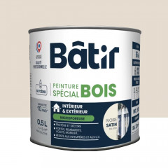 Peinture Spécial Bois BÂTIR Ivoire - 0,5L