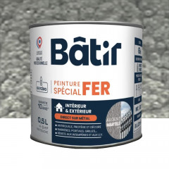 Peinture Spécial Fer BÂTIR Argent M10 - 0,5L