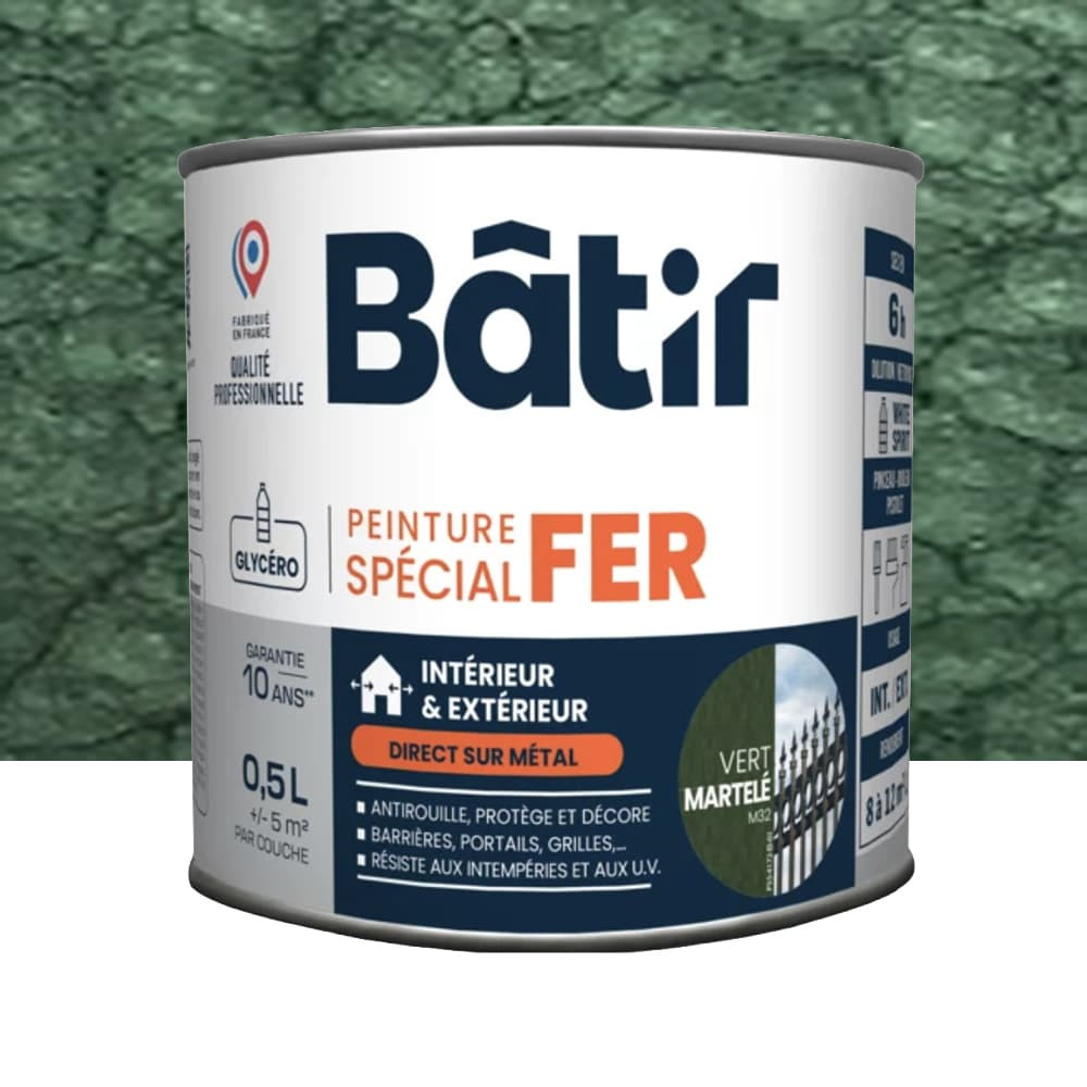 Peinture Spécial Fer BÂTIR Vert M32 - 0,5L