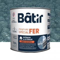Peinture Spécial Fer BÂTIR Bleu M15 - 0,5L