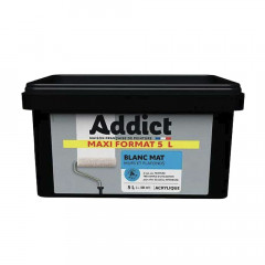 Peinture Murs & Plafonds Addict Blanc mat - 5L