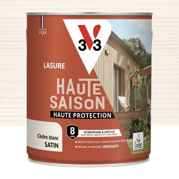 Lasure 8 ans V33 Haute Saison Cèdre blanc - 2,5L