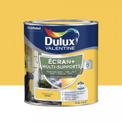 Peinture DULUX VALENTINE Ecran+ Multi-supports Jaune lupin - 0,5L