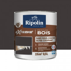 Peinture RIPOLIN eXtrême Bois Bi-Activ Brun Normand - 0,5L