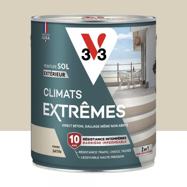 Peinture Spéciale Sols V33 Climats Extrêmes Satin Pierre 2,5L