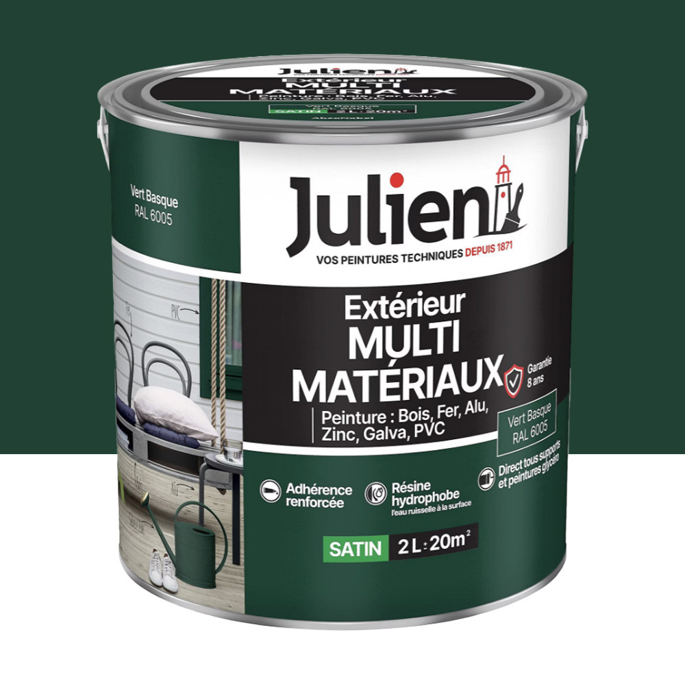 Peinture Extérieur Multi-matériaux Julien Vert Basque